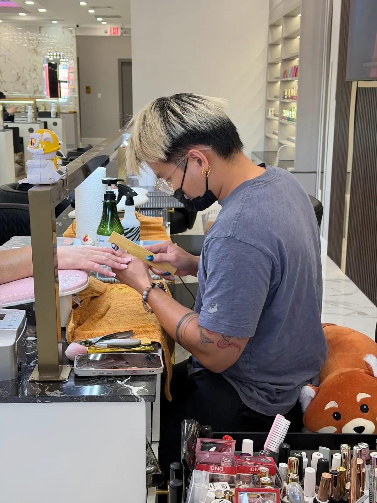 Gel manicure at Belle Palace Roosevelt, Philadelphia PA